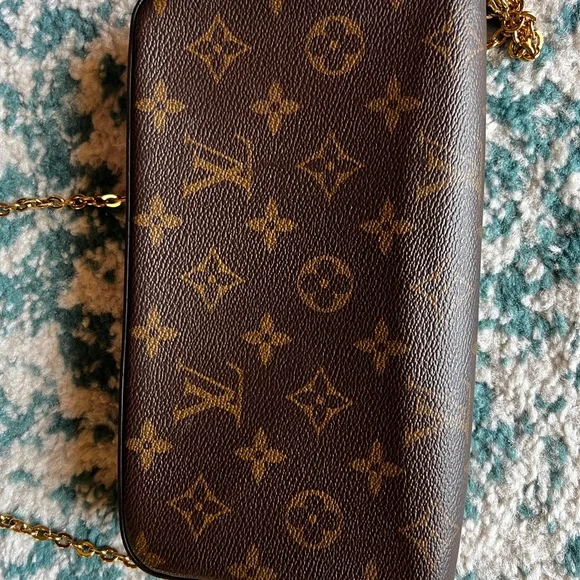 Louis Vuitton Monogram Pochette Félicie - Brown/Gold - Picture 15 of 16